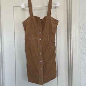 Levi's Corduroy Mini Dress in Brown